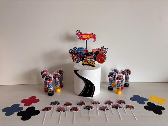 Kit Festa Monster Trucks Hot Wheels