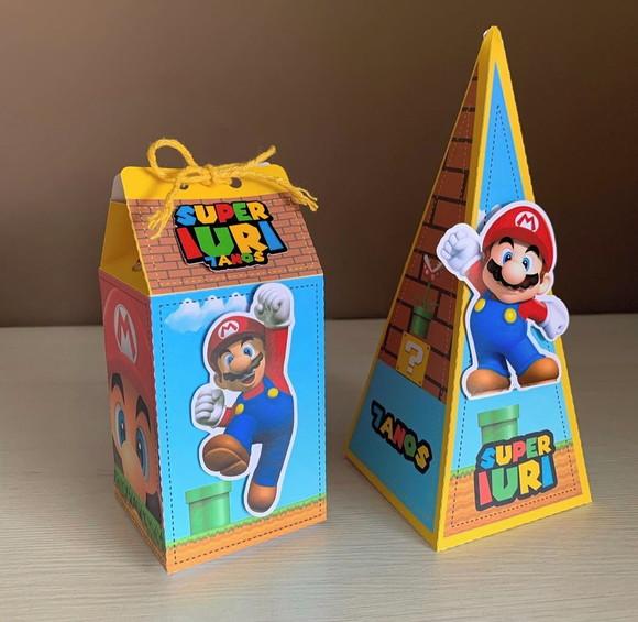 Kit Festa Super Mario 20 Caixas