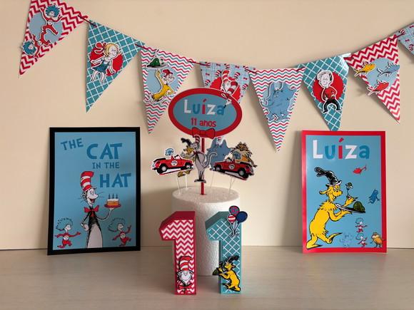 Kit Festa The Cat In The Hat o Gato de Chapéu