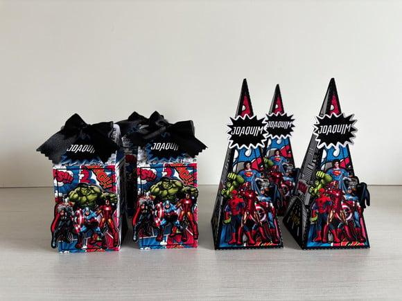 Kit Lembrancinhas Super Heróis 20 Caixas