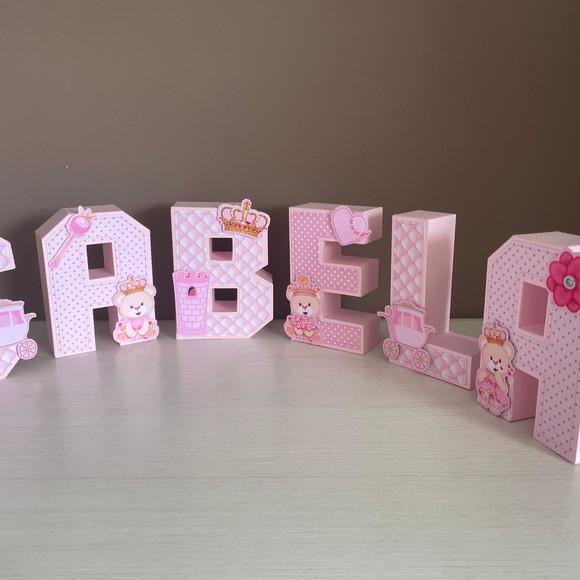 Letras 3 Festa Ursinha Princesa