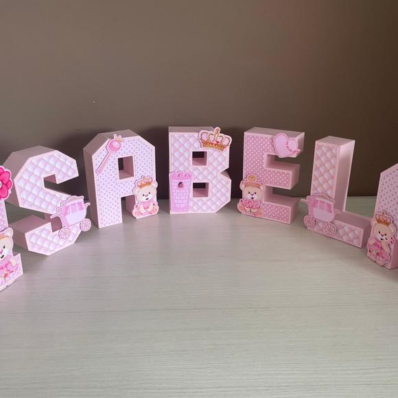 Letras 3 Festa Ursinha Princesa