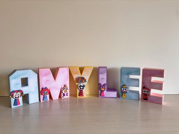 Letras 3d Amazing Digital Circus