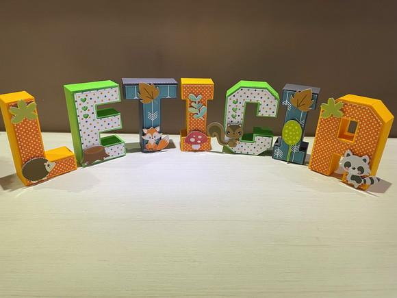 Letras 3d Bosque Encantado