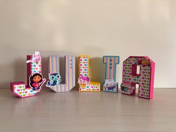 Letras 3d Casa Mágica da Gabby