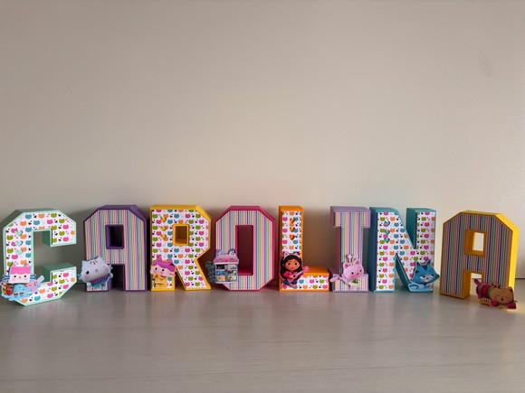 Letras 3d Casa Mágica da Gabby