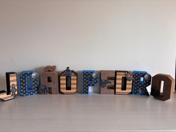 Letras 3d Como Treinar o Seu Dragão 20 Caixas