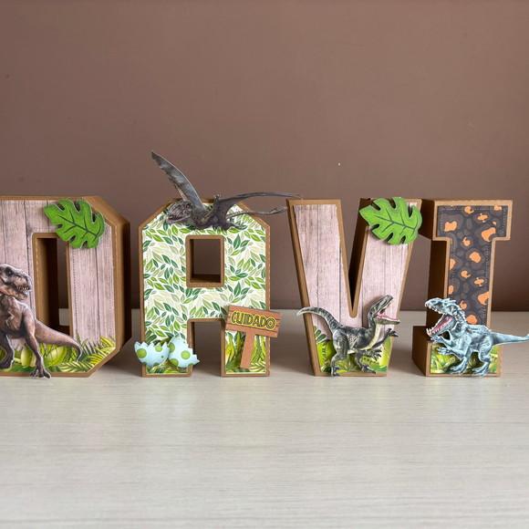 Letras 3d Dinossauros