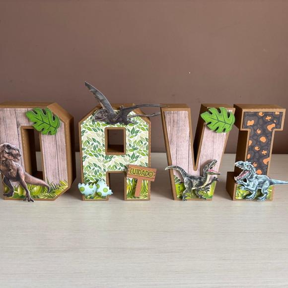 Letras 3d Dinossauros