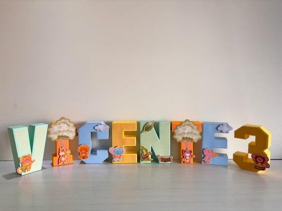 Letras 3d Festa Banda dos Bichos