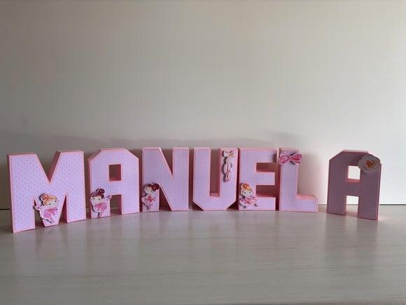 Letras 3d Festa Bailarina