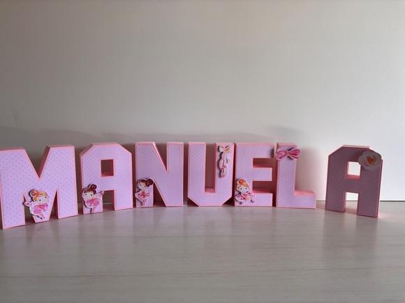 Letras 3d Festa Bailarina