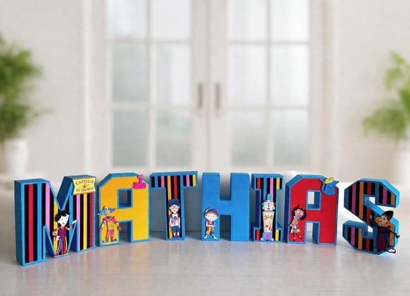 Letras 3d Festa Castelo Rá Tim Bum