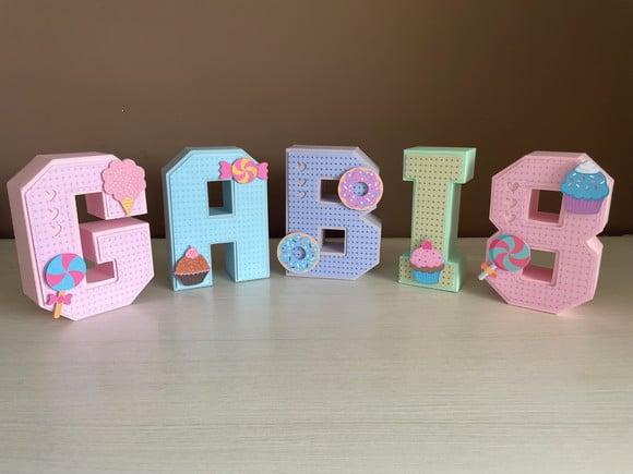 Letras 3d Festa Doces