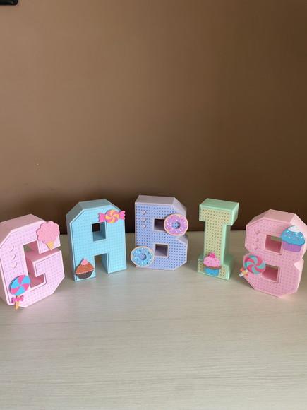 Letras 3d Festa Doces