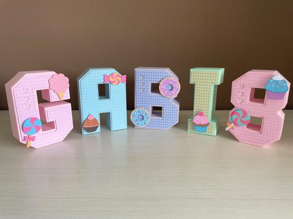 Letras 3d Festa Doces