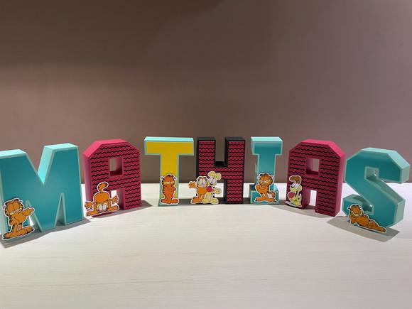 Letras 3d Festa Garfield