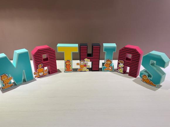 Letras 3d Festa Garfield