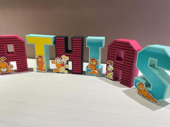 Letras 3d Festa Garfield