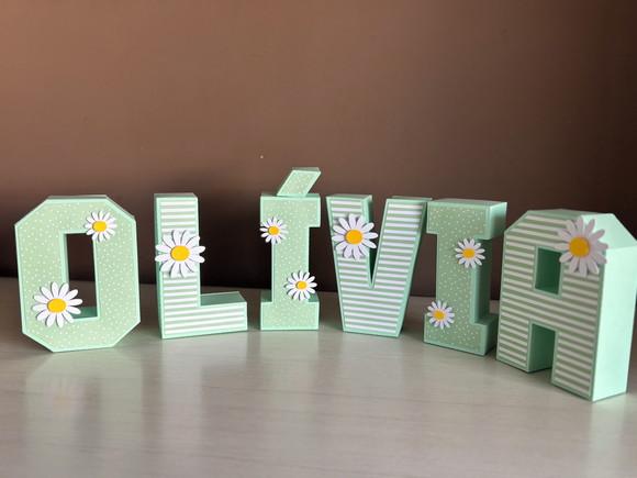 Letras 3d Festa Margaridas