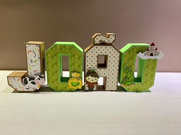 Letras 3d Festa João e o Pé de Feijão
