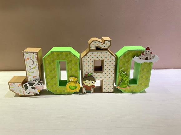 Letras 3d Festa João e o Pé de Feijão