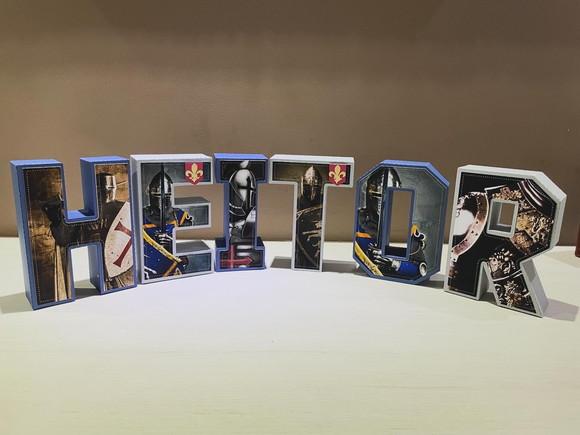 Letras 3d Festa Medieval