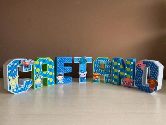 Letras 3d Festa Octonautas