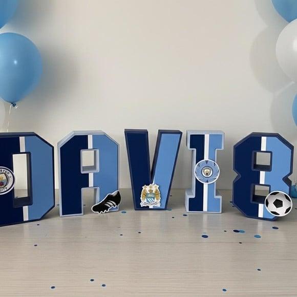Letras 3d Manchester City