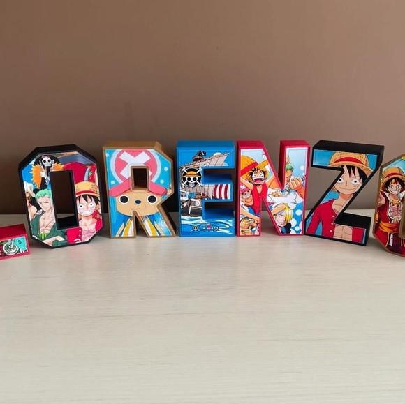 Letras 3d One Piece