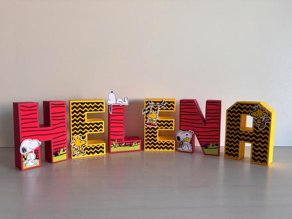 Letras 3d Snoopy