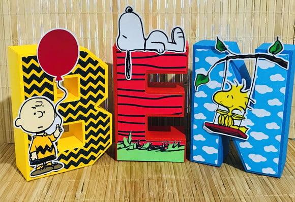 Letras 3d Snoopy