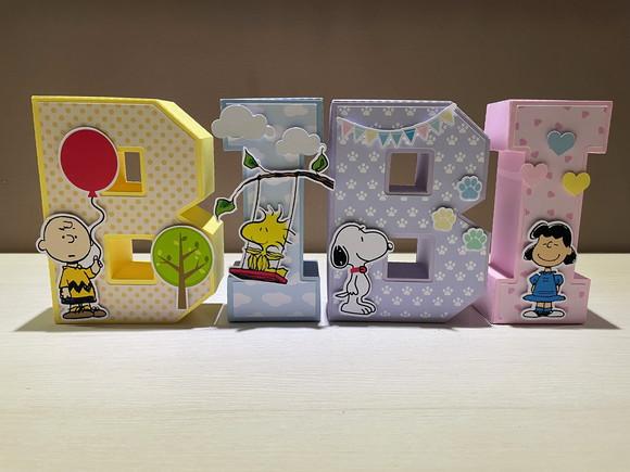 Letras 3d Snoopy