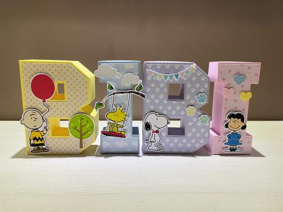 Letras 3d Snoopy