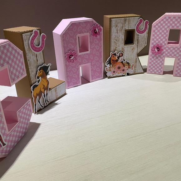 Letras 3d Spirit Corsel