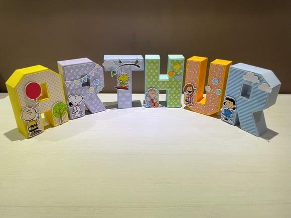 Letras 3d Snoopy
