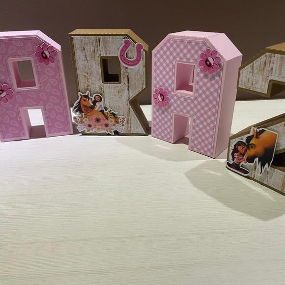 Letras 3d Spirit Corsel