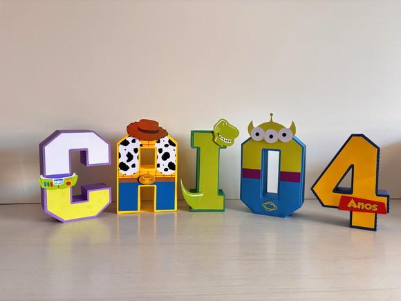 Letras 3d Toy Story