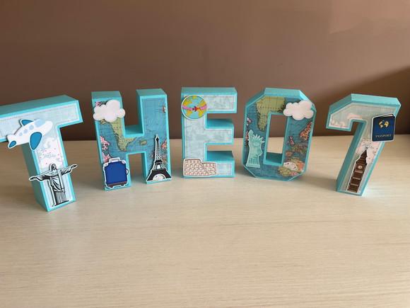 Letras 3d Volta ao Mundo
