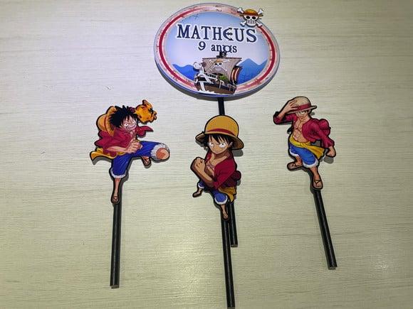 Topo de Bolo Festa One Piece
