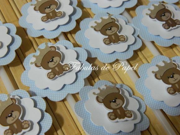 Topper 3D Urso Kit com 30