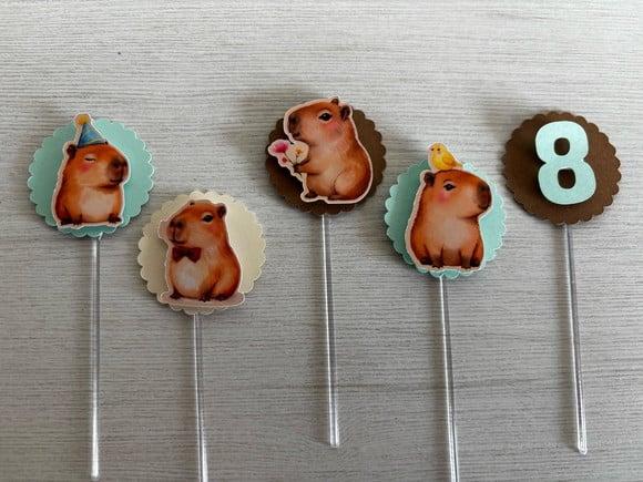 Toppers para Docinhos Capivara