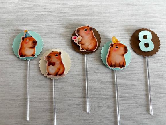 Toppers para Docinhos Capivara
