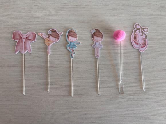 Toppers para Docinhos Festa Bailarina