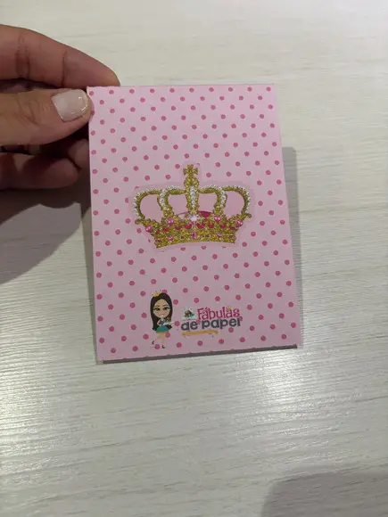 Bloquinho Personalizado Ursinha Princesa
