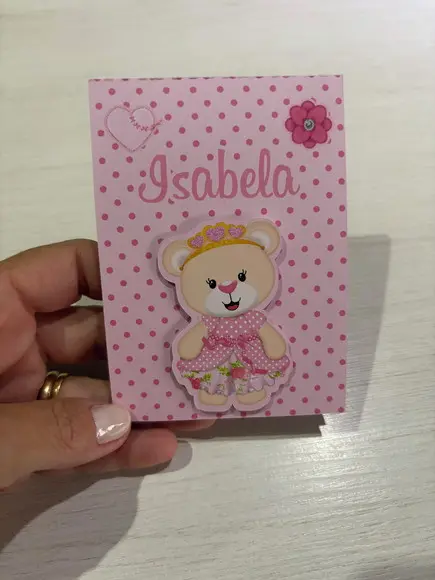 Bloquinho Personalizado Ursinha Princesa