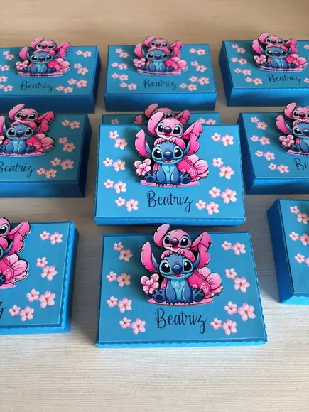 Caixa para Kitkat Festa Stitch Kit com 10
