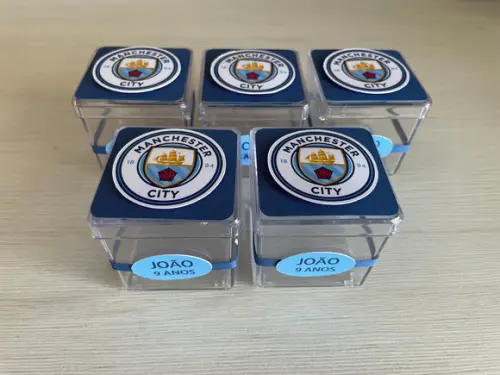 Caixinha de Acrílico Festa Manchester City
