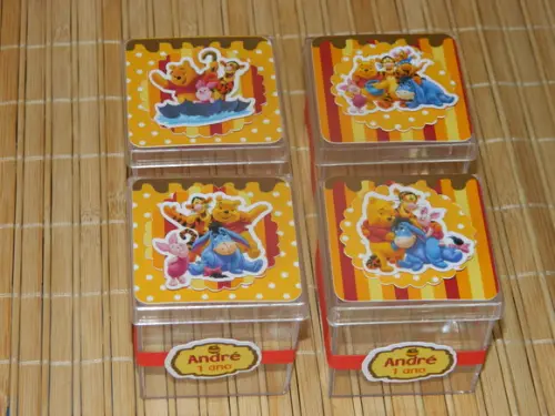 Caixinha de Acrílico Ursinho Pooh
