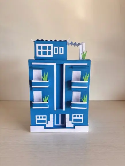 Centro de Mesa Prédio Azul Detetives DPA